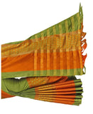 Launches Exclusive Designer Green Saree With Blouse Piece