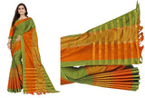 Launches Exclusive Designer Green Saree With Blouse Piece