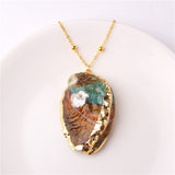 2019 Boho Conch Shells Necklace Sea Beach Shell Pendant Necklace For Women Collier Femme Shell Cowrie Summer Jewelry Bohemian