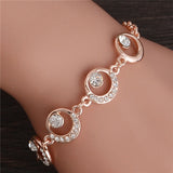 2019 New Woman Bracelets Mulitlayer Gold Chain Heart Bracelets & Bangles Charm Bracelets For Women Crystal Bracelets