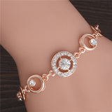 2019 New Woman Bracelets Mulitlayer Gold Chain Heart Bracelets & Bangles Charm Bracelets For Women Crystal Bracelets