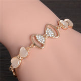 2019 New Woman Bracelets Mulitlayer Gold Chain Heart Bracelets & Bangles Charm Bracelets For Women Crystal Bracelets