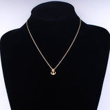 Simple Round Sequins Choker Chain Necklace Statement Women Clavicle Pendant Charm Necklace Jewelry