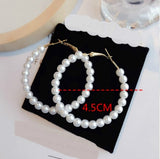 Earrings Wholesale Punk 2018 New Fashion Earrings White / Black / Blue Simple Wild Crystal Circle Matte Ladies Hot Sale Earrings