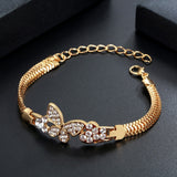 2019 New Woman Bracelets Mulitlayer Gold Chain Heart Bracelets & Bangles Charm Bracelets For Women Crystal Bracelets