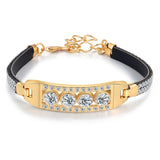 2019 New Woman Bracelets Mulitlayer Gold Chain Heart Bracelets & Bangles Charm Bracelets For Women Crystal Bracelets