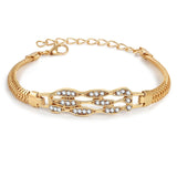 2019 New Woman Bracelets Mulitlayer Gold Chain Heart Bracelets & Bangles Charm Bracelets For Women Crystal Bracelets