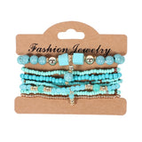 Fashion Bracelet Set Bohemian Multilayer Crystal Beads Bracelets & Bangles Charm Bracelet Jewelry For Women Gift Pulseras Mujer