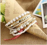 Fashion Bracelet Set Bohemian Multilayer Crystal Beads Bracelets & Bangles Charm Bracelet Jewelry For Women Gift Pulseras Mujer