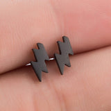 SMJEL Stainless Steel Gamepad Stud Earrings Small Black Music Note Guitar Cross Earings Punk Women Joystick Game Jewelry Brincos