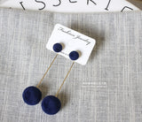 New Fashion Stud Earrings For Women Golden Color Round Ball  Geometric Earrings For Party Wedding Gift Wholesale Ear Jewelry