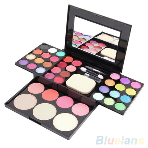 Makeup Set Box Professional 24 Color Blusher Lip Gloss Shimmer Eyeshadow Palette Makeup Kit Brush Mirror Cosmetic Set