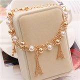 2019 New Woman Bracelets Mulitlayer Gold Chain Heart Bracelets & Bangles Charm Bracelets For Women Crystal Bracelets