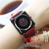 2018 Top Brand Square Women Bracelet Watches Contracted Leather Crystal WristWatches Women Dress Ladies Quartz Clock Dropshiping